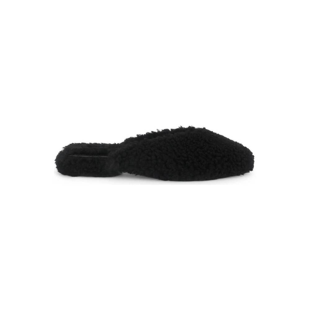 NEW YOSI SAMRA women's jessy mule in black faux shearling